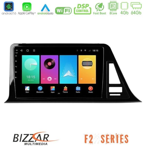 Bizzar F2 Series 8Core Android16 4+64GB Toyota CH-R Navigation Multimedia Tablet 9" - Image 1
