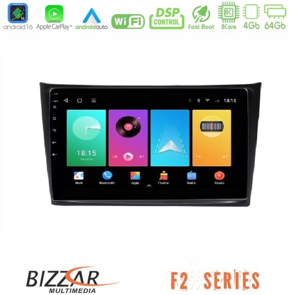Bizzar F2 Series 8Core Android16 4+64GB Volvo XC90 2006-2014 Navigation Multimedia Tablet 10″ - Image 1