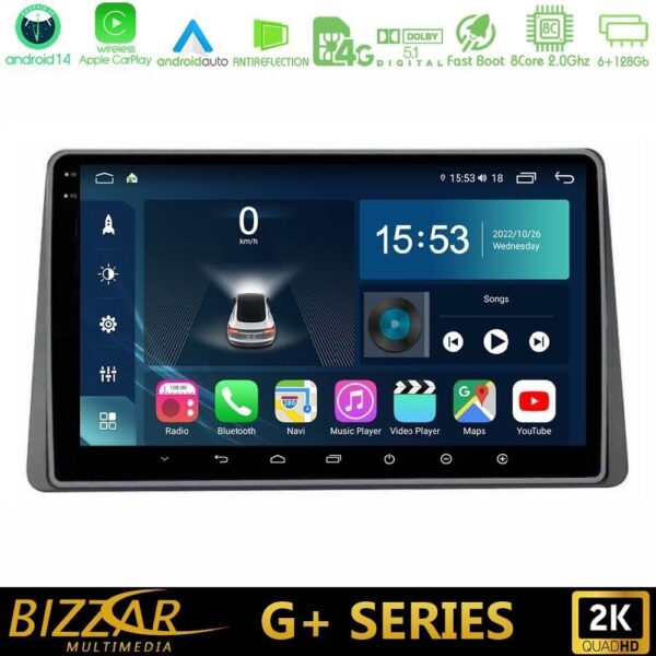 Bizzar G+ Series Dacia Duster 2025-> 8core Android14 6+128GB Navigation Multimedia Tablet 9" - Image 1