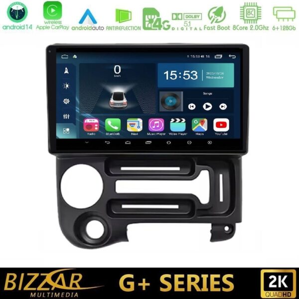 Bizzar G+ Series Hyundai Atos 1997 – 2010 8core Android14 6+128GB Navigation Multimedia Tablet 9" - Image 1