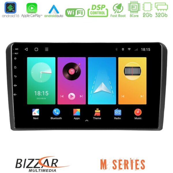 Bizzar M Series 8Core Android16 2+32GB Audi A3 8P Navigation Multimedia Tablet 9" - Image 1