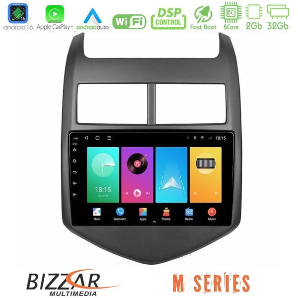 Bizzar M Series 8Core Android16 2+32GB Chevrolet Aveo 2011-2017 Navigation Multimedia Tablet 9" - Image 1