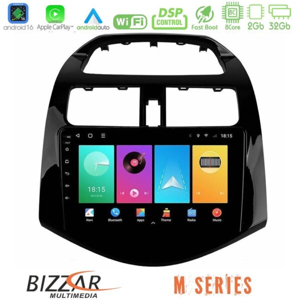 Bizzar M Series 8Core Android16 2+32GB  Chevrolet Spark 2009-2015 Navigation Multimedia Tablet 9" - Image 1