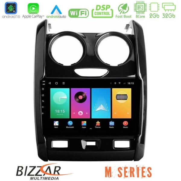 Bizzar M Series 8Core Android16 2+32GB  Dacia Duster 2014-2018 Navigation Multimedia Tablet 9" - Image 1
