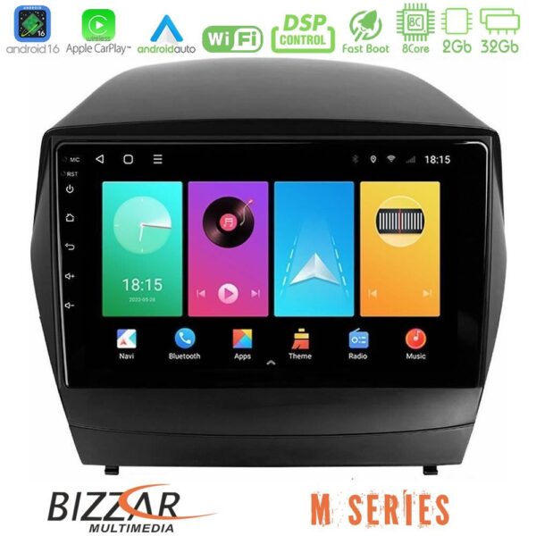 Bizzar M Series 8Core Android16 2+32GB  Hyundai IX35 Auto A/C Navigation Multimedia Tablet 9" - Image 1