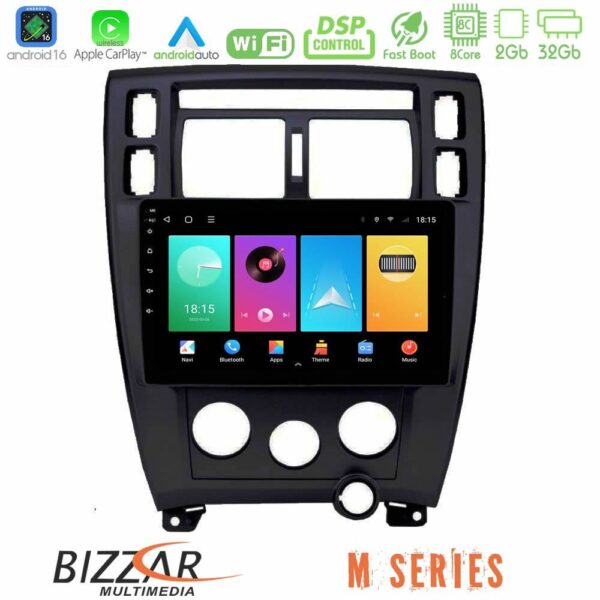 Bizzar M Series 8Core Android16 2+32GB Hyundai Tucson Navigation Multimedia Tablet 9" (Μαύρο) - Image 1
