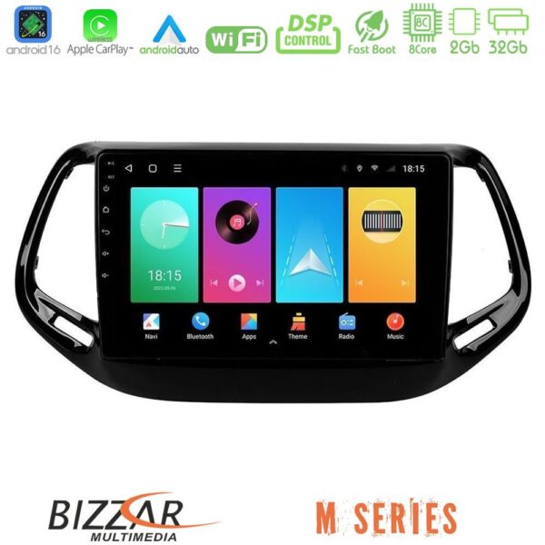 Bizzar M Series 8Core Android16 2+32GB Jeep Compass 2017> Navigation Multimedia Tablet 10" - Image 1