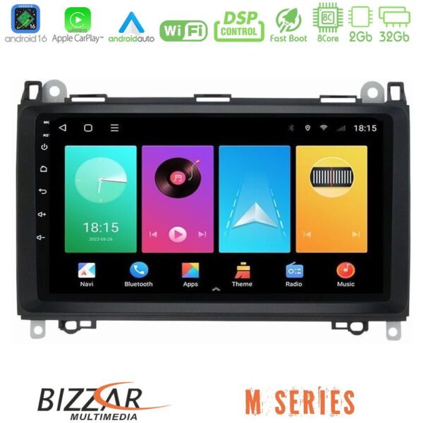 Bizzar M Series 8Core Android16 2+32GB  Mercedes A/B/Vito/Sprinter Class Navigation Multimedia Tablet 9" - Image 1
