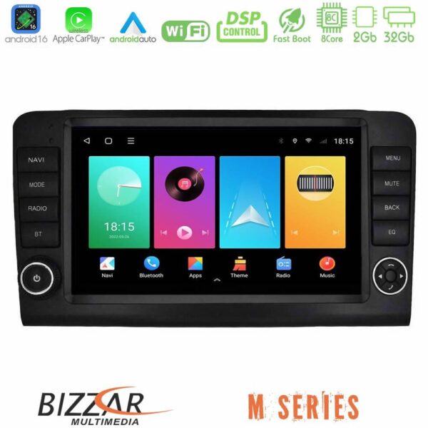 Bizzar M Series 8Core Android16 2+32GB  Mercedes ML/GL Class W164 2006-2011 Navigation Multimedia Tablet 9"    (OEM Look) - Image 1