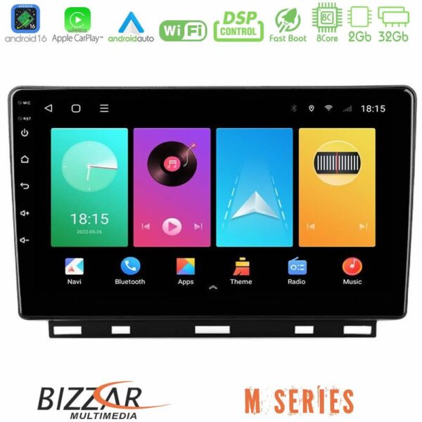 Bizzar M Series 8Core Android16 2+32GB  Renault Clio 5 2020-2024 Navigation Multimedia Tablet 9" - Image 1