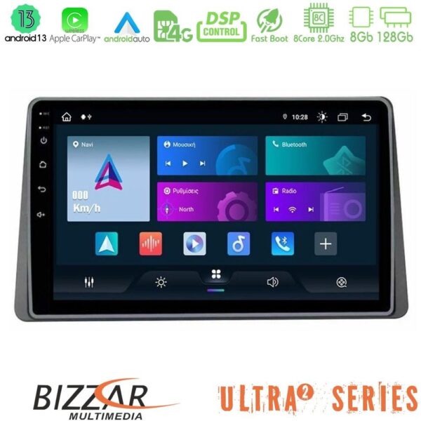 Bizzar Ultra Series Dacia Duster 2025-> 8core Android13 8+128GB Navigation Multimedia Tablet 9" - Image 1