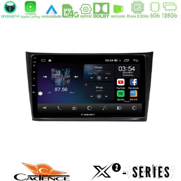 Cadence X2 Series 8Core Android14 6+128GB Volvo XC90 2006-2014 Navigation Multimedia Tablet 10" - Image 1
