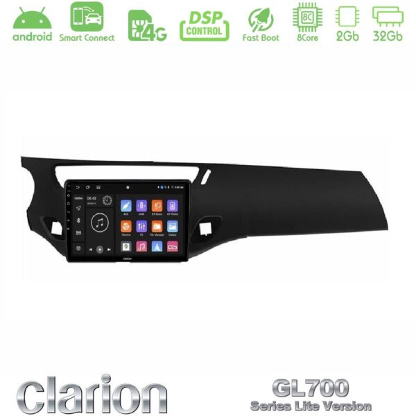 Clarion GL700 Lite Series 8Core Android ClarionOS 2+32GB Citroen C3/DS3 2009-2016 Navigation Multimedia Tablet 9" Με Carplay & Android Auto - Image 1
