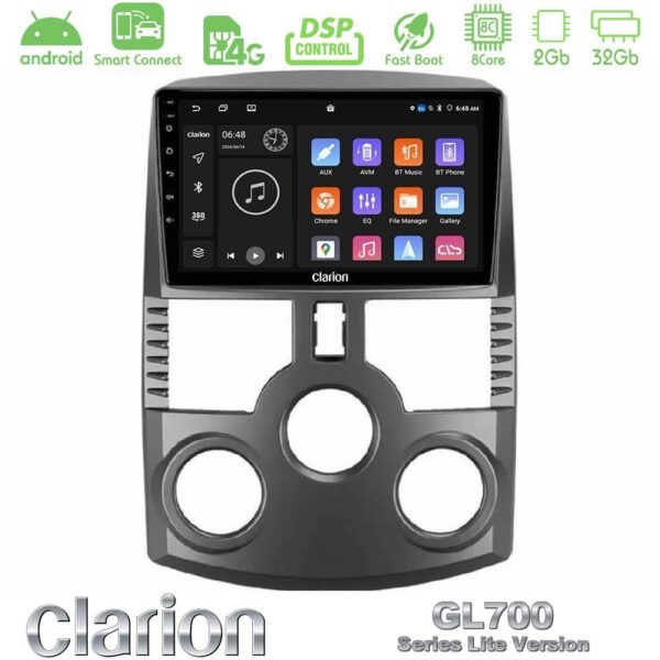 Clarion GL700 Lite Series 8Core Android ClarionOS 2+32GB Daihatsu Terios Navigation Multimedia Tablet 9" Με Carplay & Android Auto - Image 1