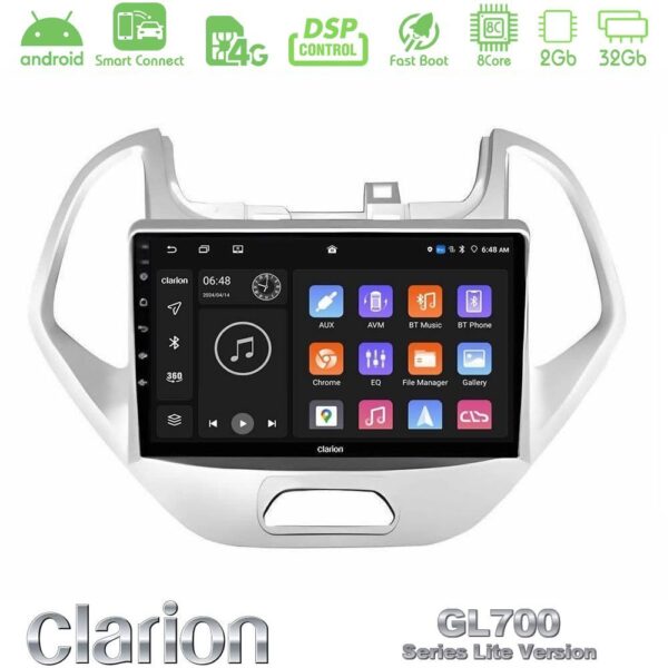 Clarion GL700 Lite Series 8Core Android ClarionOS 2+32GB Ford KA 2016-2020 Navigation Multimedia Tablet 9" Με Carplay & Android Auto - Image 1