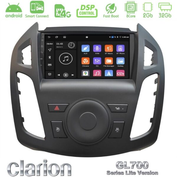 Clarion GL700 Lite Series 8Core Android ClarionOS 2+32GB Ford Transit Connect Navigation Multimedia Tablet 9" Με Carplay & Android Auto - Image 1