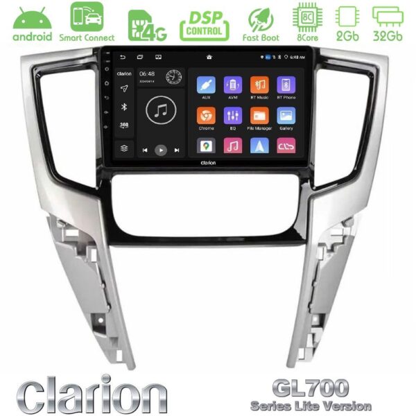 Clarion GL700 Lite Series 8Core Android ClarionOS 2+32GB Mitsubishi L200 2019-2023 Navigation Multimedia Tablet 9" Με Carplay & Android Auto - Image 1