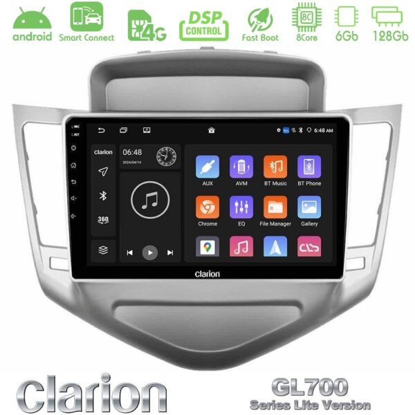 Clarion GL700 Lite Series 8Core Android ClarionOS 6+128GB Chevrolet Cruze 2009-2012 Navigation Multimedia Tablet 9" Με Carplay & Android Auto - Image 1