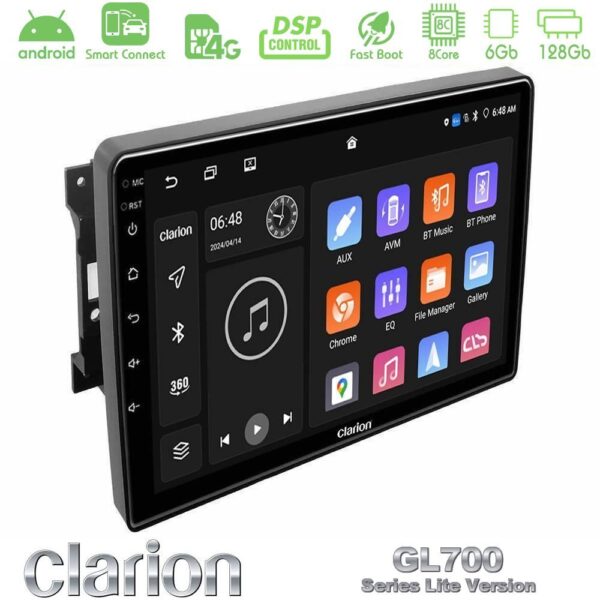 Clarion GL700 Lite Series 8Core Android ClarionOS 6+128GB Chrysler / Dodge / Jeep Navigation Multimedia Tablet 10" Με Carplay & Android Auto - Image 1