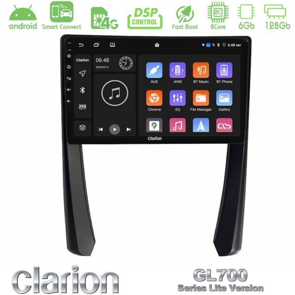 Clarion GL700 Lite Series 8Core Android ClarionOS 6+128GB Porsche 911/Cayman/Boxster Navigation Multimedia Tablet 9" Με Carplay & Android Auto - Image 1