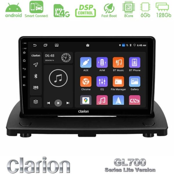 Clarion GL700 Lite Series 8Core Android ClarionOS 6+128GB Volvo XC90 2006-2014 Navigation Multimedia Tablet 9" Με Carplay & Android Auto - Image 1
