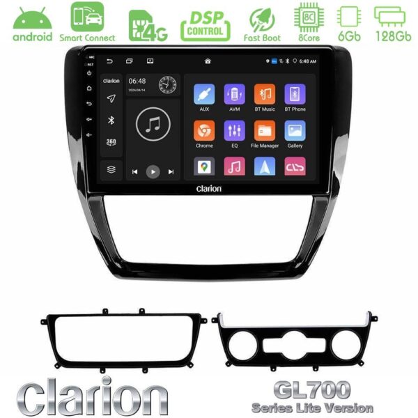 Clarion GL700 Lite Series 8Core Android ClarionOS 6+128GB VW Jetta Navigation Multimedia Tablet 10" Με Carplay & Android Auto - Image 1
