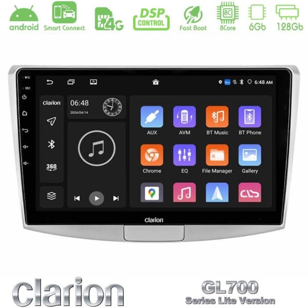 Clarion GL700 Lite Series 8Core Android ClarionOS 6+128GB VW Passat Navigation Multimedia Tablet 10" Με Carplay & Android Auto - Image 1