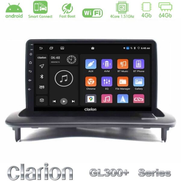 Clarion GL300+ Series 4Core Android ClarionOS 4+64GB Volvo S40/C30/C70 Navigation Multimedia Tablet 9" - Image 1