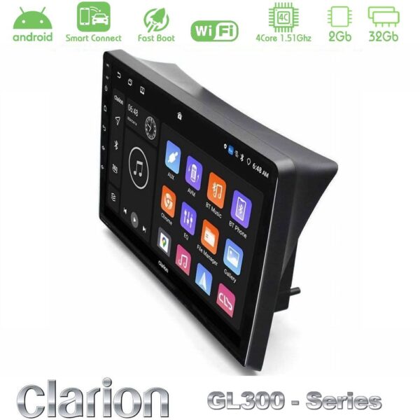 Clarion GL300 Series 4Core Android ClarionOS 2+32GB Opel Vivaro/Renault Trafic/Nissan Primastar Navigation Multimedia Tablet 10" Με Carplay & Android Auto - Image 1