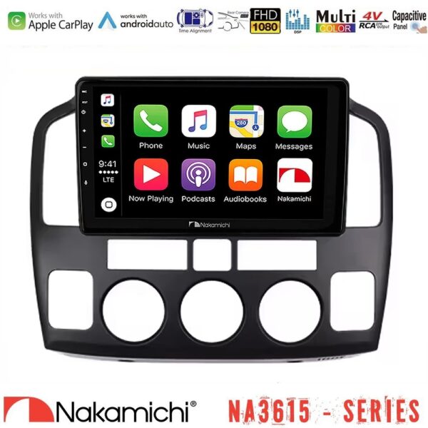 Nakamichi NA3615 Series Με Wireless Carplay & Android Auto Suzuki Grand Vitara 2003-2005 Media Station Tablet 9" - Image 1