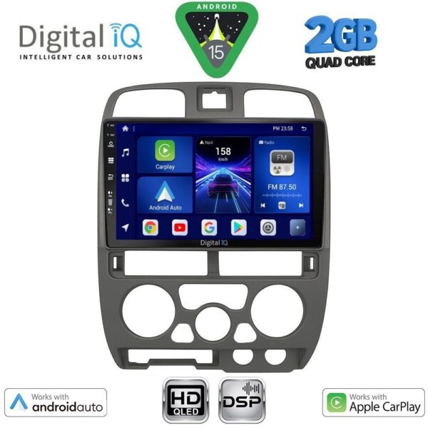 DIGITAL IQ BXC 3253GR_CPAA (9inc) MULTIMEDIA TABLET for ISUZU D-MAX mod. 2002-2008 (GREY) - Image 1