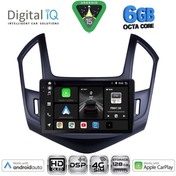 DIGITAL IQ BXF 17077_CPAA (9inc) MULTIMEDIA TABLET for CHEVROLET CRUZE mod. 2013-2015 - Image 1
