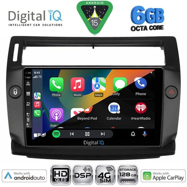 DIGITAL IQ BXF 17084BL_CPAA (9inc) MULTIMEDIA TABLET for CITROEN C4  mod. 2004-2011 (BLACK) - Image 2