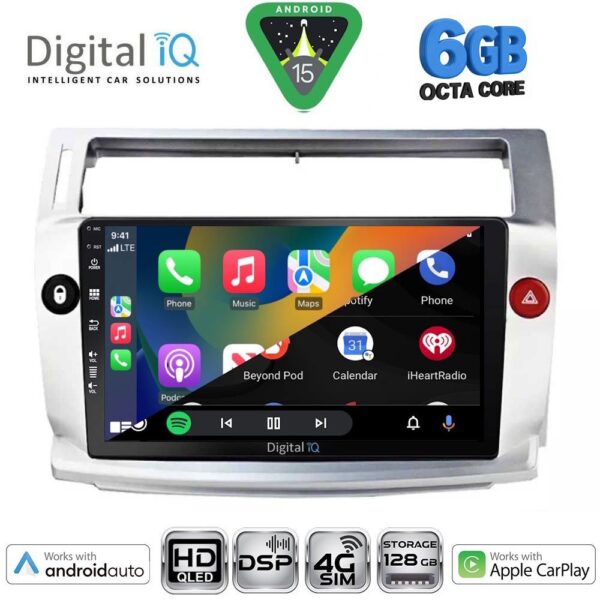 DIGITAL IQ BXF 17084SL_CPAA (9inc) MULTIMEDIA TABLET for CITROEN C4  mod. 2004-2011 (SILVER) - Image 2
