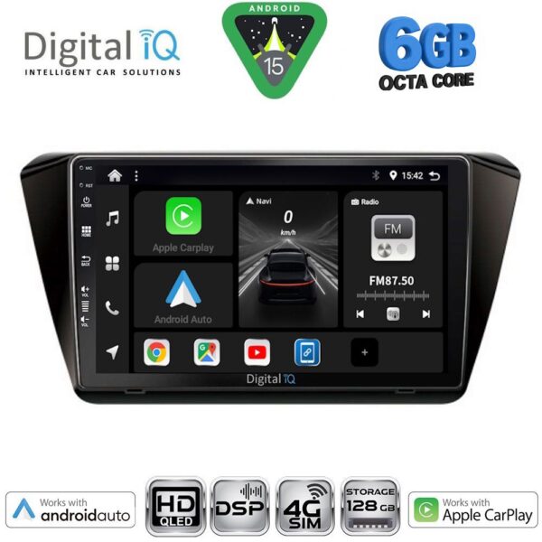 DIGITAL IQ BXF 17605_CPAA (10inc) MULTIMEDIA TABLET for SKODA SUPERB mod. 2015-2023 - Image 1