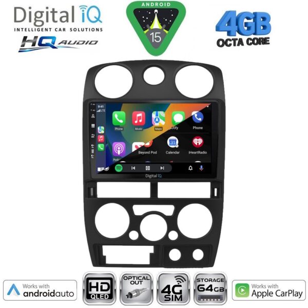 DIGITAL IQ BXK 19254BL_CPAA (9inc) MULTIMEDIA TABLET for ISUZU D-MAX mod. 2008-2012 (BLACK) - Image 2