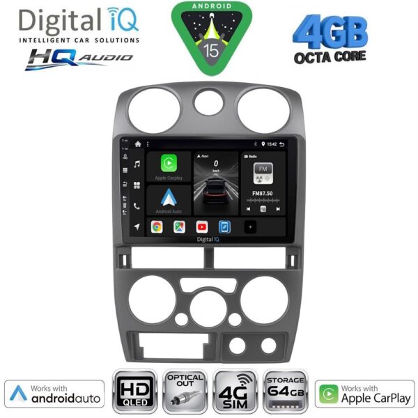 DIGITAL IQ BXK 19254GR_CPAA (9inc) MULTIMEDIA TABLET for ISUZU D-MAX mod. 2008-2012 (GREY) - Image 1