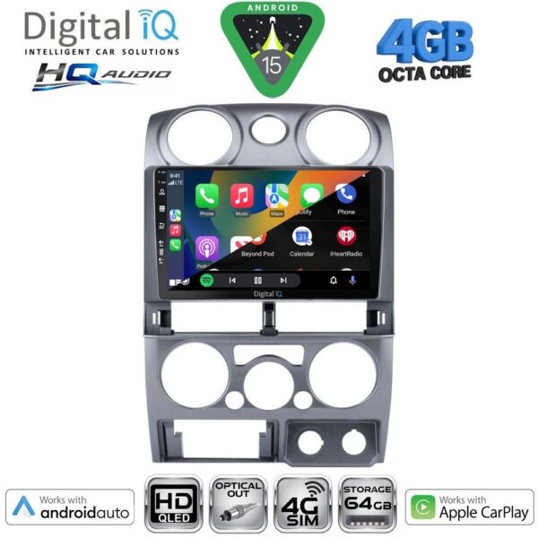 DIGITAL IQ BXK 19254SL_CPAA (9inc) MULTIMEDIA TABLET for ISUZU D-MAX mod. 2008-2012 (SILVER) - Image 2