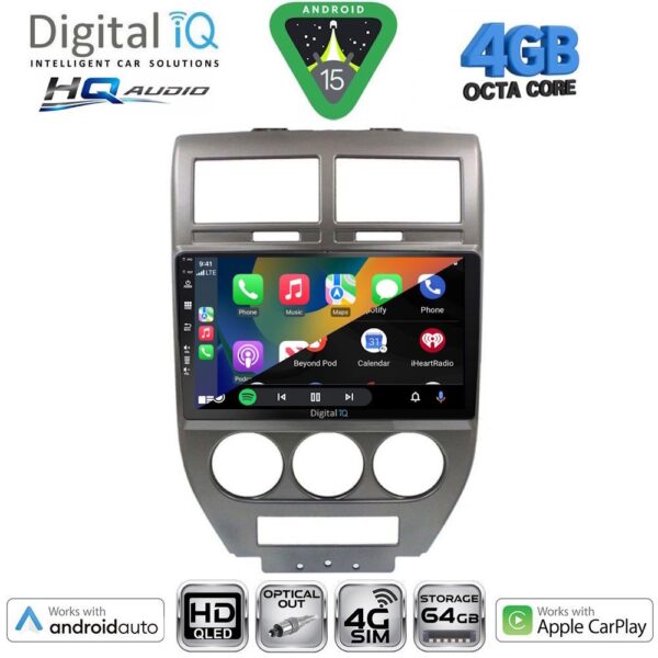 DIGITAL IQ BXK 19276_CPAA (10inc) MULTIMEDIA TABLET for JEEP COMPASS - PATRIOT mod. 2007-2016 - Image 2