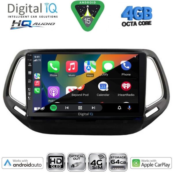 DIGITAL IQ BXK 19278_CPAA (10inc) MULTIMEDIA TABLET for JEEP COMPASS mod. 2016-2021 - Image 2