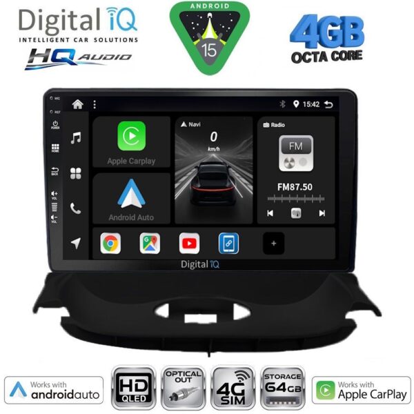 DIGITAL IQ BXK 19505_CPAA (9inc) MULTIMEDIA TABLET for PEUGEOT 206 mod. 1998-2006 - Image 1