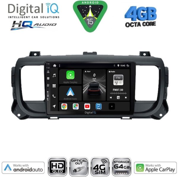 DIGITAL IQ BXK 19729_CPAA (9inc) MULTIMEDIA TABLET for CITROEN JUMPY-SPACETOURER – PEUGEOT EXPERT-TRAVELLER - TOYOTA PROACE mod.2016-2026 - Image 1
