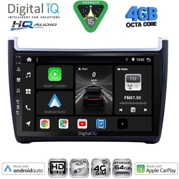 DIGITAL IQ BXK 19757_CPAA (9inc) MULTIMEDIA TABLET for VW POLO mod. 2014-2017 - Image 1