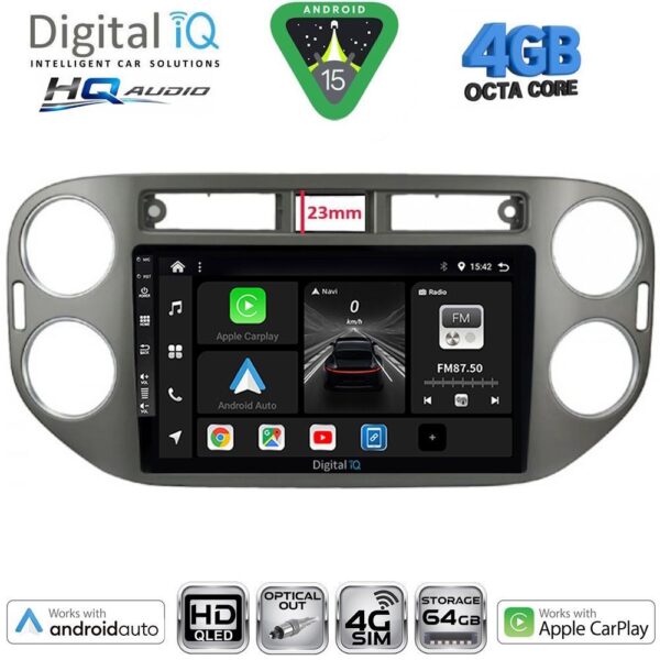 DIGITAL IQ BXK 19760GR_CPAA (9inc) MULTIMEDIA TABLET for VW TIGUAN mod. 2011-2016 (GREY) - Image 1