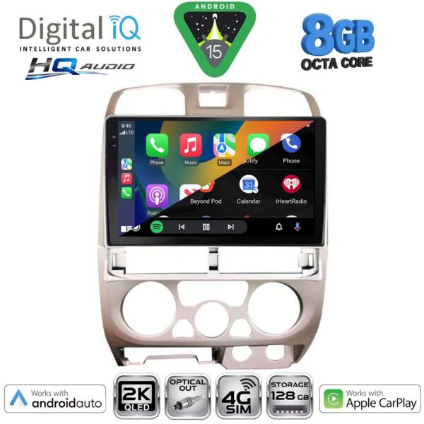 DIGITAL IQ BXK 20253SL_CPAA (9inc) MULTIMEDIA TABLET for ISUZU D-MAX mod. 2002-2008 (SILVER) - Image 2