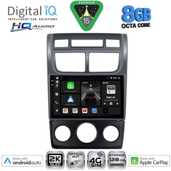 DIGITAL IQ BXK 20324BL_CPAA (CLIMA+A/C) (9inc) MULTIMEDIA TABLET for KIA SPORTAGE mod. 2004-2010 - Image 1
