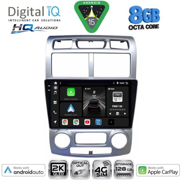 DIGITAL IQ BXK 20324SL_CPAA (CLIMA) (9inc) MULTIMEDIA TABLET for KIA SPORTAGE mod. 2004-2010 - Image 1