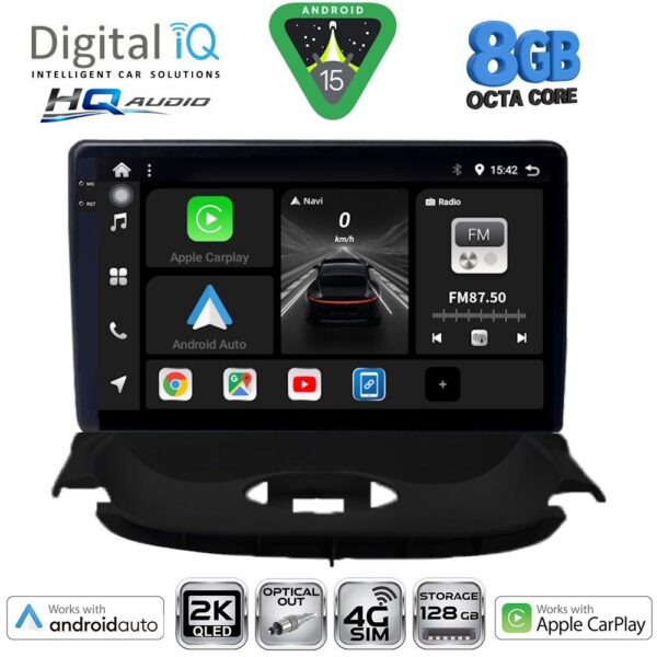 DIGITAL IQ BXK 20505_CPAA (9inc) MULTIMEDIA TABLET for PEUGEOT 206 mod. 1998-2006 - Image 1
