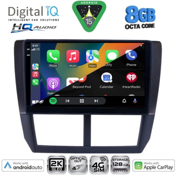 DIGITAL IQ BXK 20662_CPAA (9inc) MULTIMEDIA TABLET for SUBARU FORESTER - IMPREZA - XV mod. 2008-2013 - Image 9