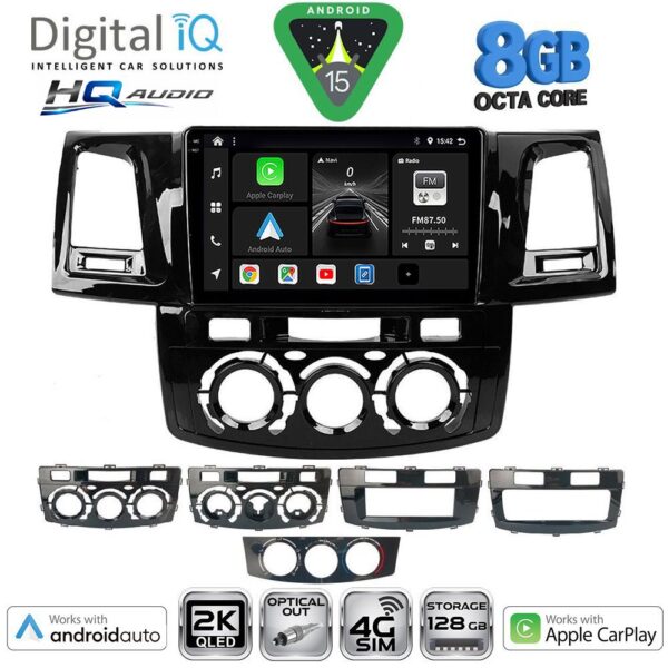 DIGITAL IQ BXK 20720_CPAA (9inc) MULTIMEDIA TABLET for TOYOTA HILUX mod. 2005-2016 - Image 1
